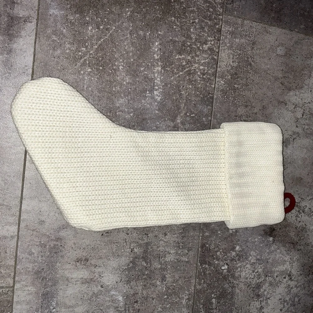 Wondershop Monogram Christmas Stocking Letter B Initial White Knit Target Xmas